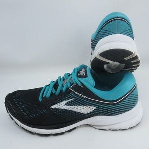 Brooks LAUNCH 5 Womens Size 9B Running Shoes Black Blue 1202661B003